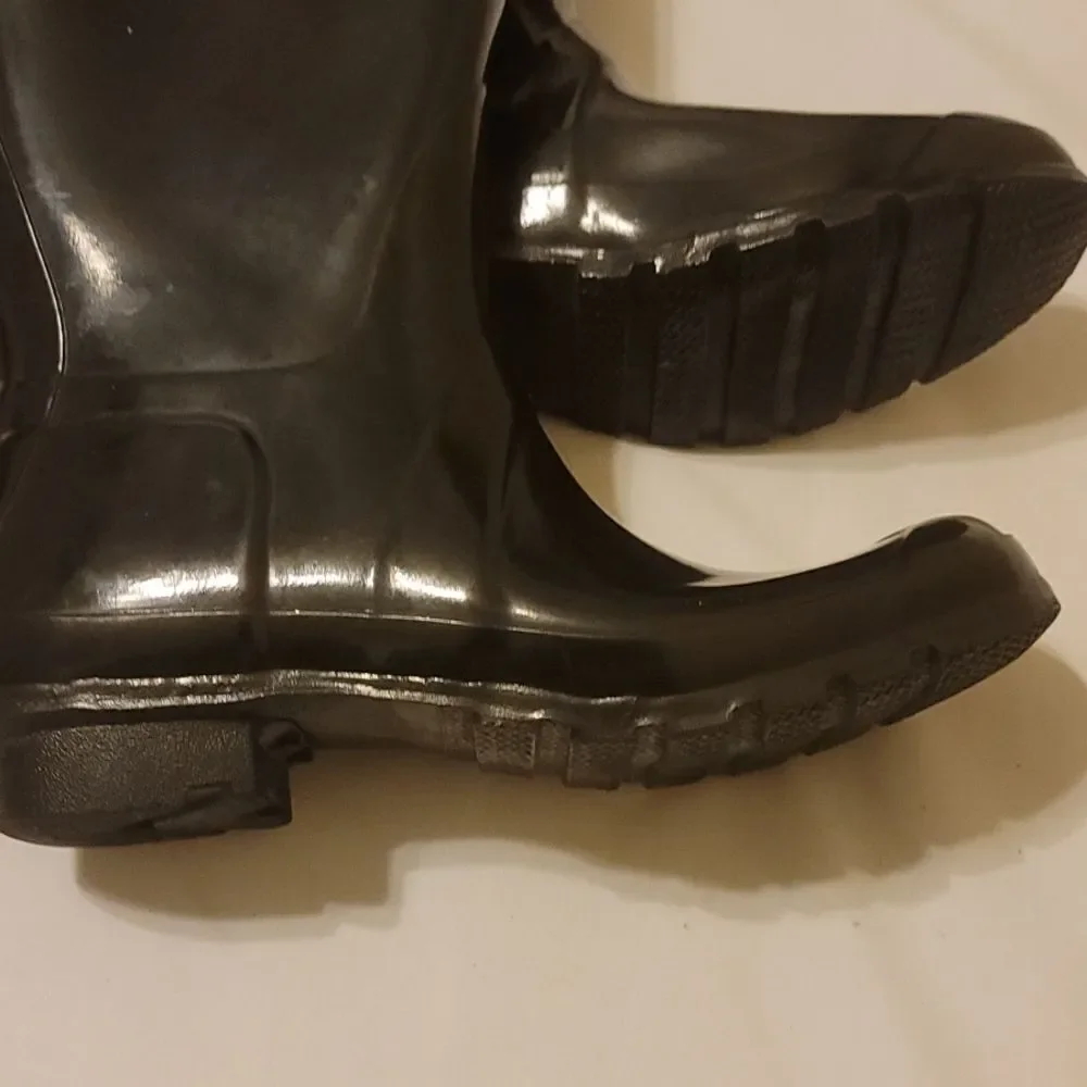 Hunter boots tall high gloss. Size 7